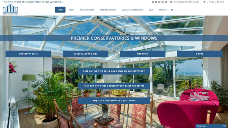 Premier Conservatories Window Website by Digency- The digital marketing agency.